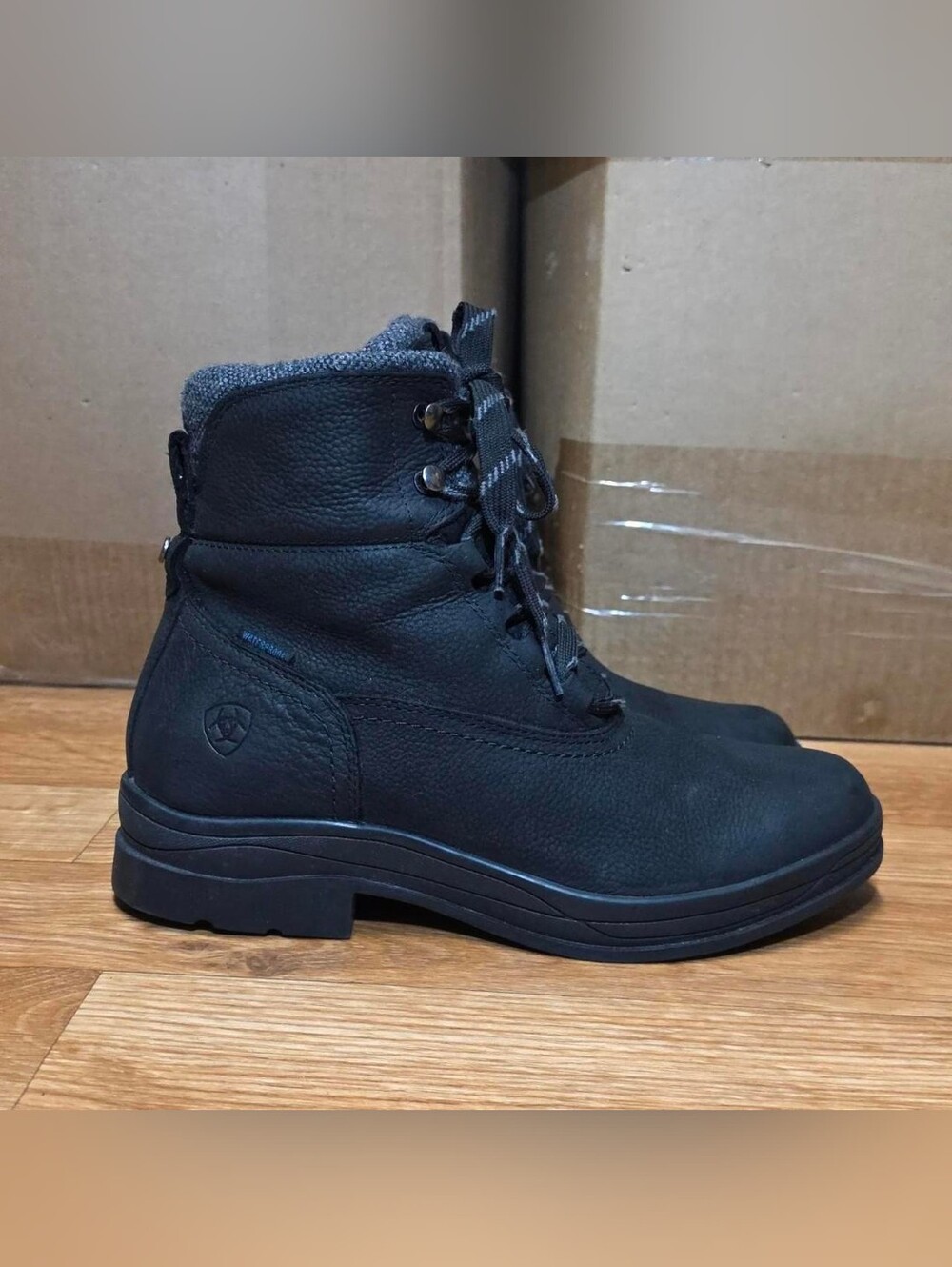 Black Ariat Harper Waterproof Boots Women's 8.5